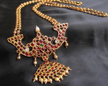 Gorgeous Long Golden Ball Traditional Necklace Dj15922 2