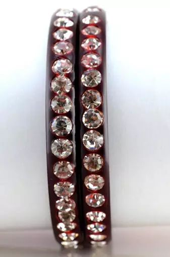 Large Size Bangles Colour Maroon 