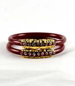 Large size bangles colour red size-2.12,2.14