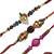 Nice combination of fancy mayur design and auspicious rakhi set of three