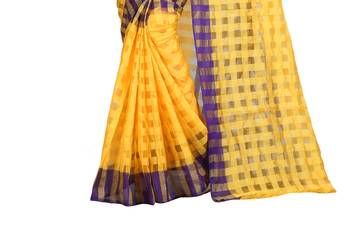 violet plain bhagalpuri silk saree With Blouse 2