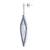 Blue Sterling Silver Cubic Zirconia Dangle Earring for women