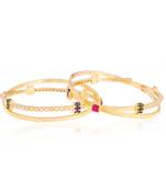 Fantastico gold plated american diamond bangle