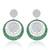 Silver Cubic Zirconia Chandelier Earring for women