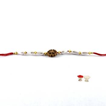 Multicolor Beads Stud Handmade Beads Rakhi 1