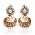 Classic White Pearl Polki Earring By Adiva v2w DDS 6