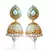 Ethnic Pearl Jhumka Earrings with White Stones by ADIVA ABSAT0CB0102 TDS 12
