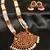 Beautiful Gold Plated Kemp Green Pearl Haar Set