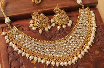 Royal Designer Kundan Bridal Choker Necklace Set 1