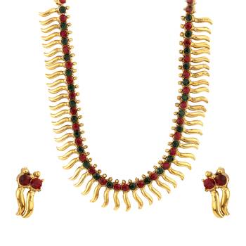 Traditional Gold Plated Coin Necklace set 2