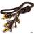 Gold and brown Lariat