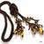 Gold and brown Lariat