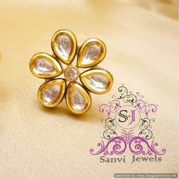 Kundan Meenakari Flower Tops 2