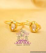 Oval Shaped Kundan Toe Ring