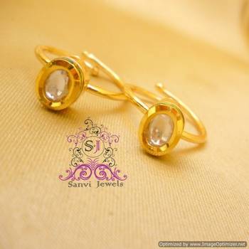 Oval Shaped Kundan Toe Ring 2