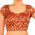 Red brocade blouse