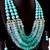 Beaded necklace in creda