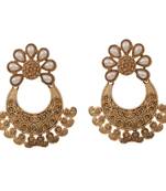White gold plated danglers drops