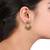 White gold plated danglers drops