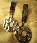 Silver Finish Earrings-06099