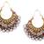Beautiful Gold Plated Red Green N White Pearls Hook Hangings