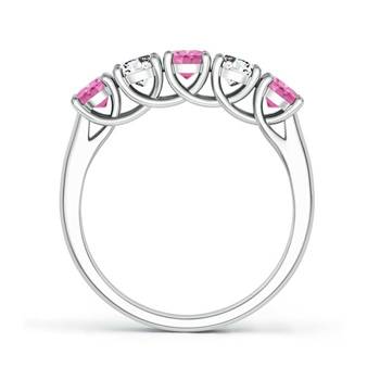 Cubic Zirconia Sterling Silver Dimple Ring 3