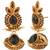 PURE Collection Black Colour Ethnic Indian Antique Golden Earrings For Women
