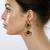 PURE Collection Black Colour Ethnic Indian Antique Golden Earrings For Women
