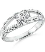 Cubic Zirconia Sterling Silver Janavi Ring
