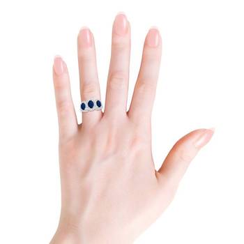 Cubic Zirconia Sterling Silver Chitra Ring 2