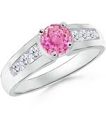 Cubic Zirconia Sterling Silver Arpita Ring