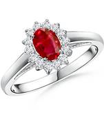 Cubic Zirconia Sterling Silver Durga Ring