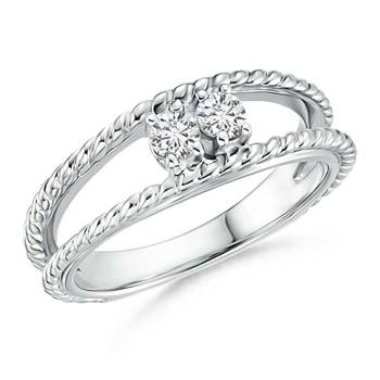 Cubic Zirconia Sterling Silver Kajol Ring 1