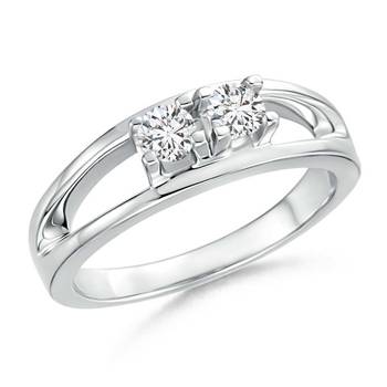 Cubic Zirconia Sterling Silver Aarti Ring 1