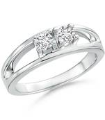 Cubic Zirconia Sterling Silver Aarti Ring