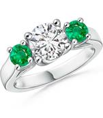 Cubic Zirconia Sterling Silver Shamiksha Ring