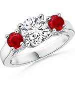 Cubic Zirconia Sterling Silver Varsha Ring