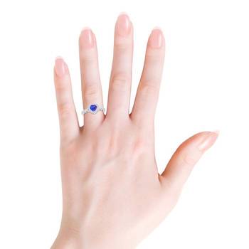 Cubic Zirconia Sterling Silver Ranchi Ring 2