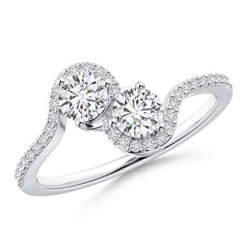Cubic Zirconia Sterling Silver Rajashree Ring 1