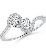 Cubic Zirconia Sterling Silver Rajashree Ring