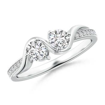 Cubic Zirconia Sterling Silver Aarvi Ring 1