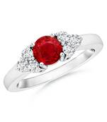 Cubic Zirconia Sterling Silver Priya Ring