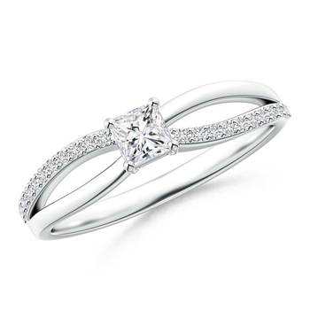Cubic Zirconia Sterling Silver Divyanka Ring 1