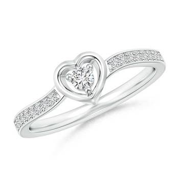 Cubic Zirconia Sterling Silver Saniya Ring 1