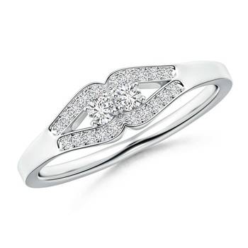 Cubic Zirconia Sterling Silver Sadhna Ring 1