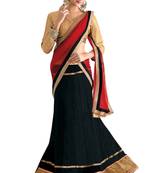 Black Soft Net Party Wear ghagra choli