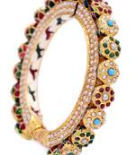 Antique Golden Multi Colour Kada