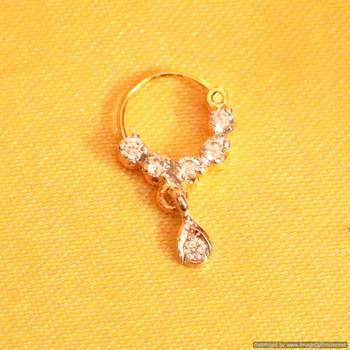 Small Diamond Look Nose Ring 1