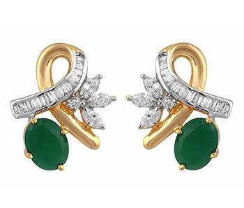 M Creation Beautiful CZ Studded Gold Plated Pendant Set for Women 3
