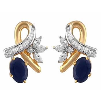 M Creation Beautiful CZ Studded Gold Plated Pendant Set for Women 3